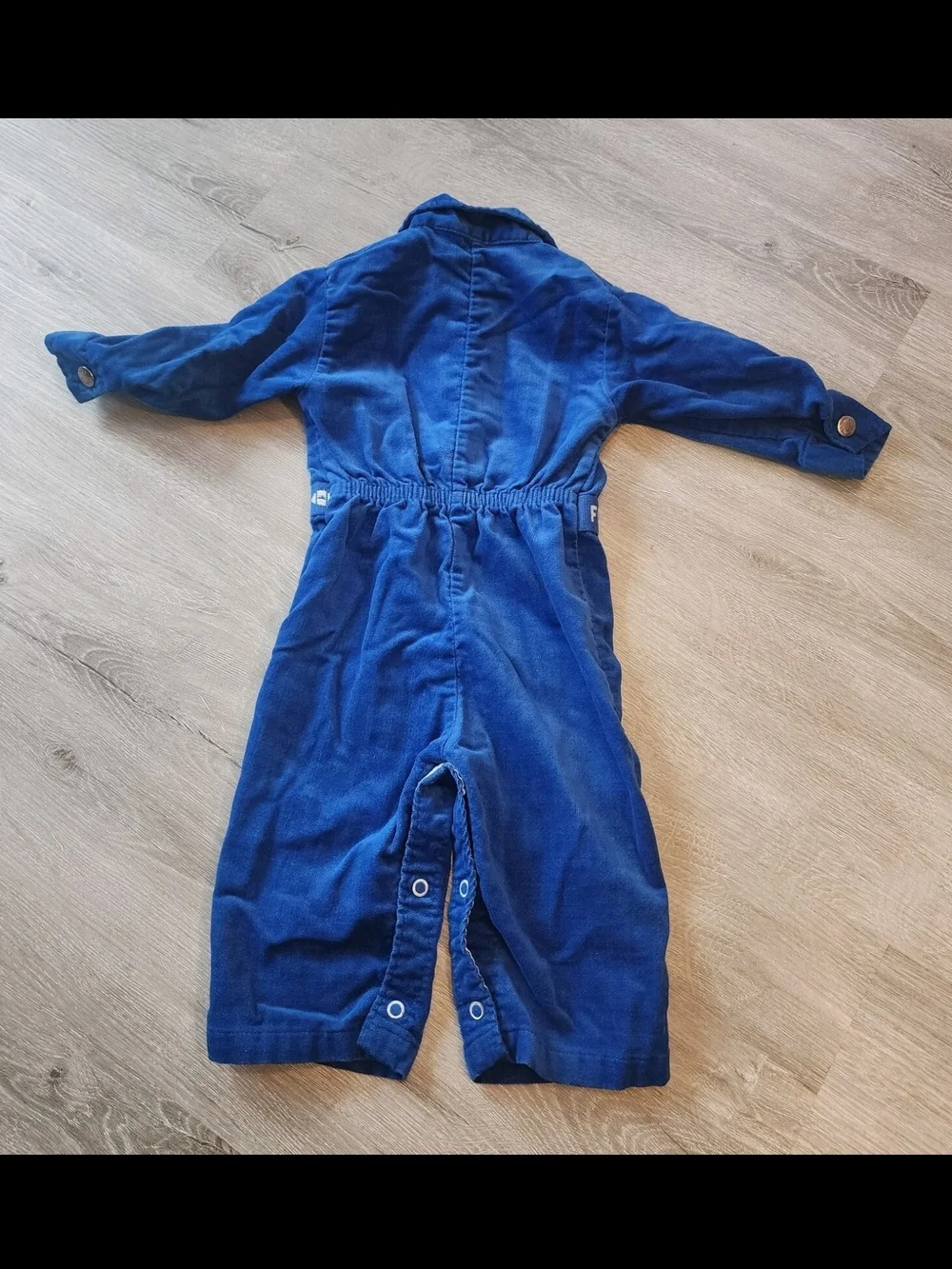 Health Tex Football Romper 18 Months One Piece Blue Vintage USA